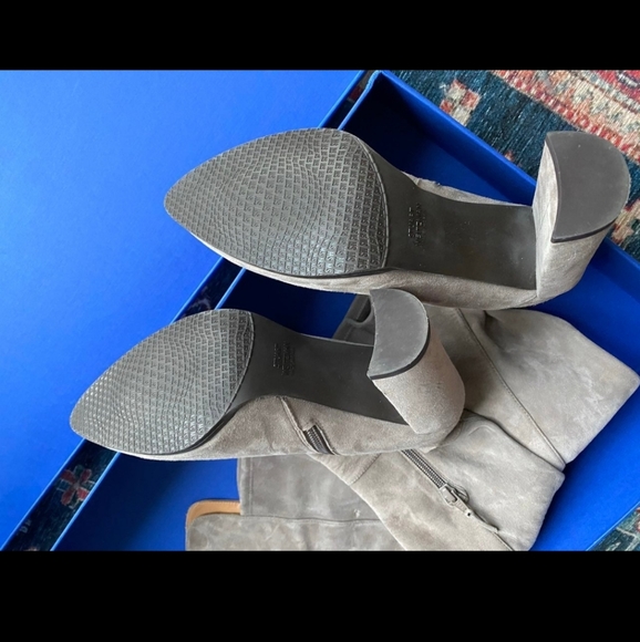 🍒 NIB Stuart Weitzman AllHype otk cream nude boots 8.5 M - Picture 7 of 8